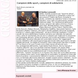 Campioni dello sport, campioni di solidarietà