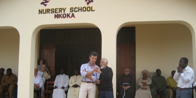 Una momento della cerimonia