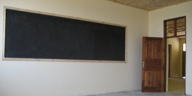 Una delle quattro aule dell'asilo