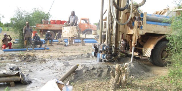 Lavori per la realizzazione del pozzo