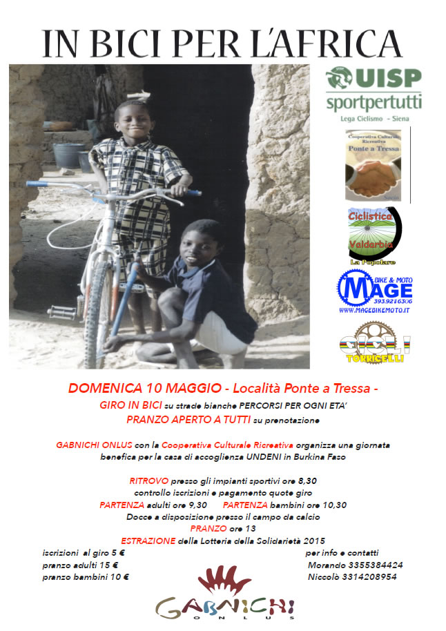 In bici per l'Africa 2015